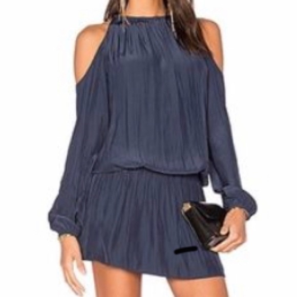 Ramy Brook Dresses & Skirts - Ramy Brook Cold Shoulder Dress Blue Size M